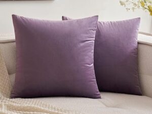 روکش دیزاین کوسن مخمل رنگ بنفش کثیف کد 217 مجموعه 1عددی